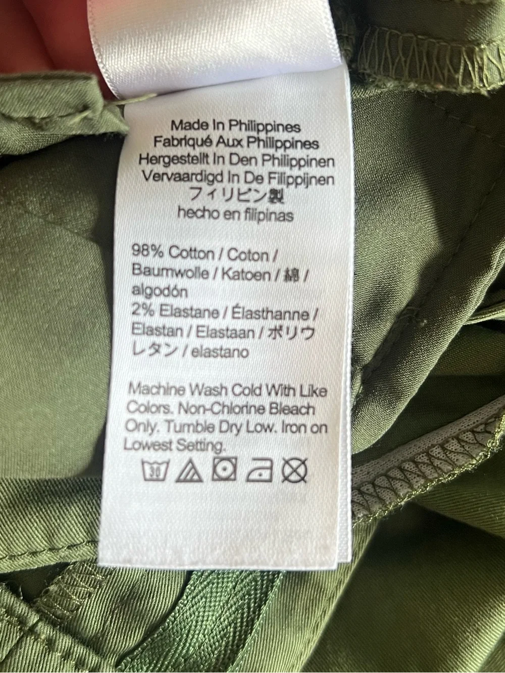 J. Crew Kate 2023 Straight Leg Chino Cuffed Pants Size 6P Utility Green